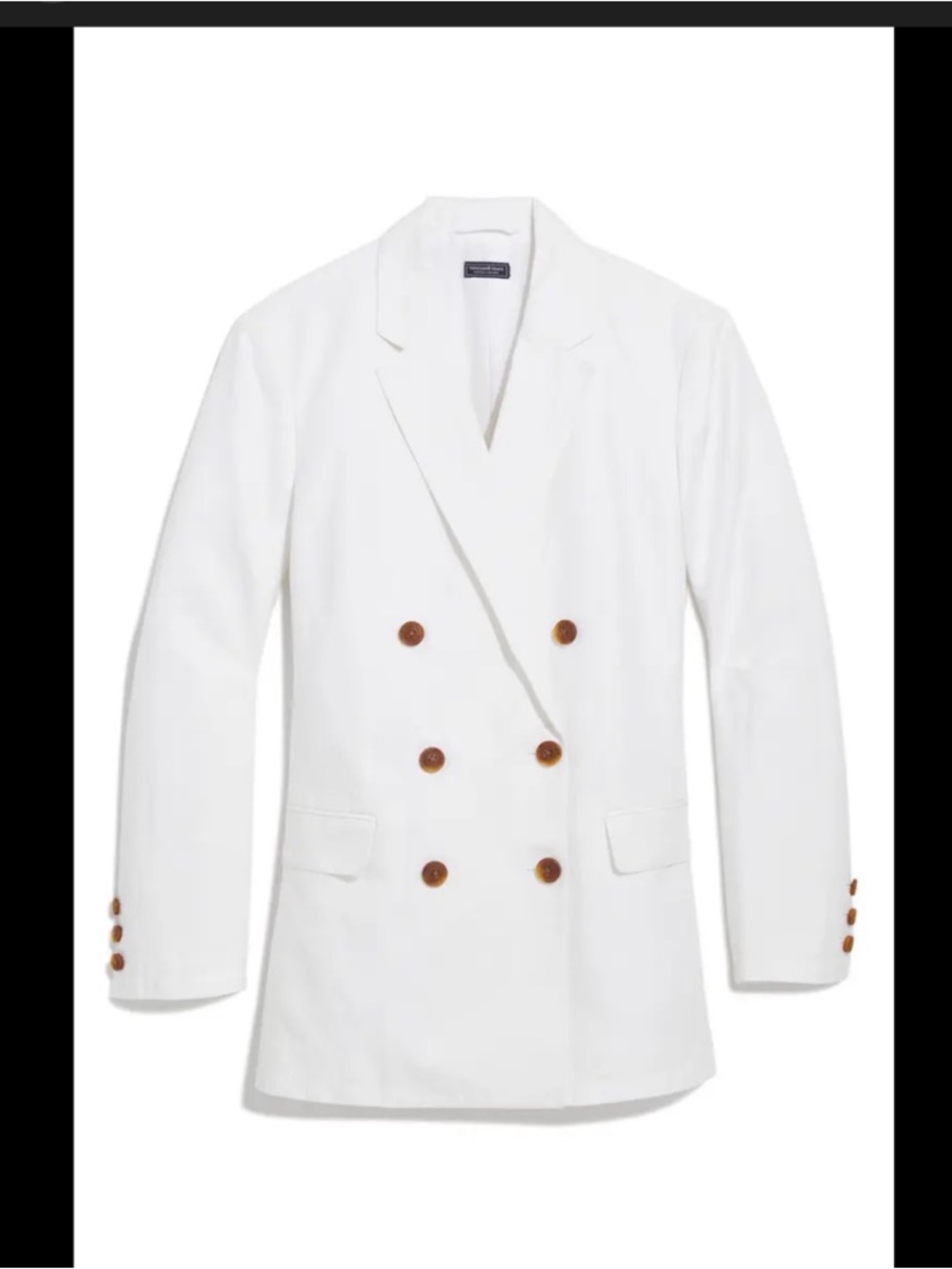 Vineyard Vines White Linen Blend Blazer